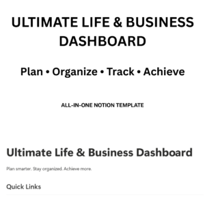 Ultimate Life & Business Dashboard