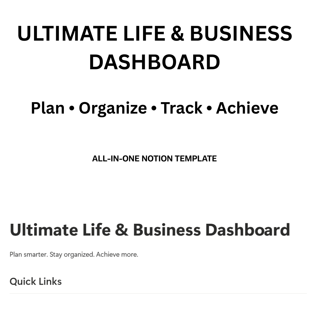 Ultimate Life & Business Dashboard