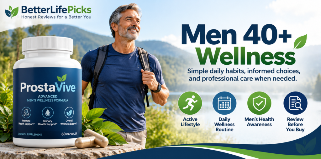 Men over 40 wellness lifestyle